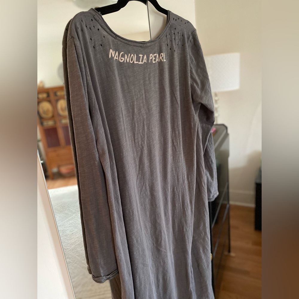 Magnolia Pearl Cotton Jersey Long Sleeve Dress, Ozzy